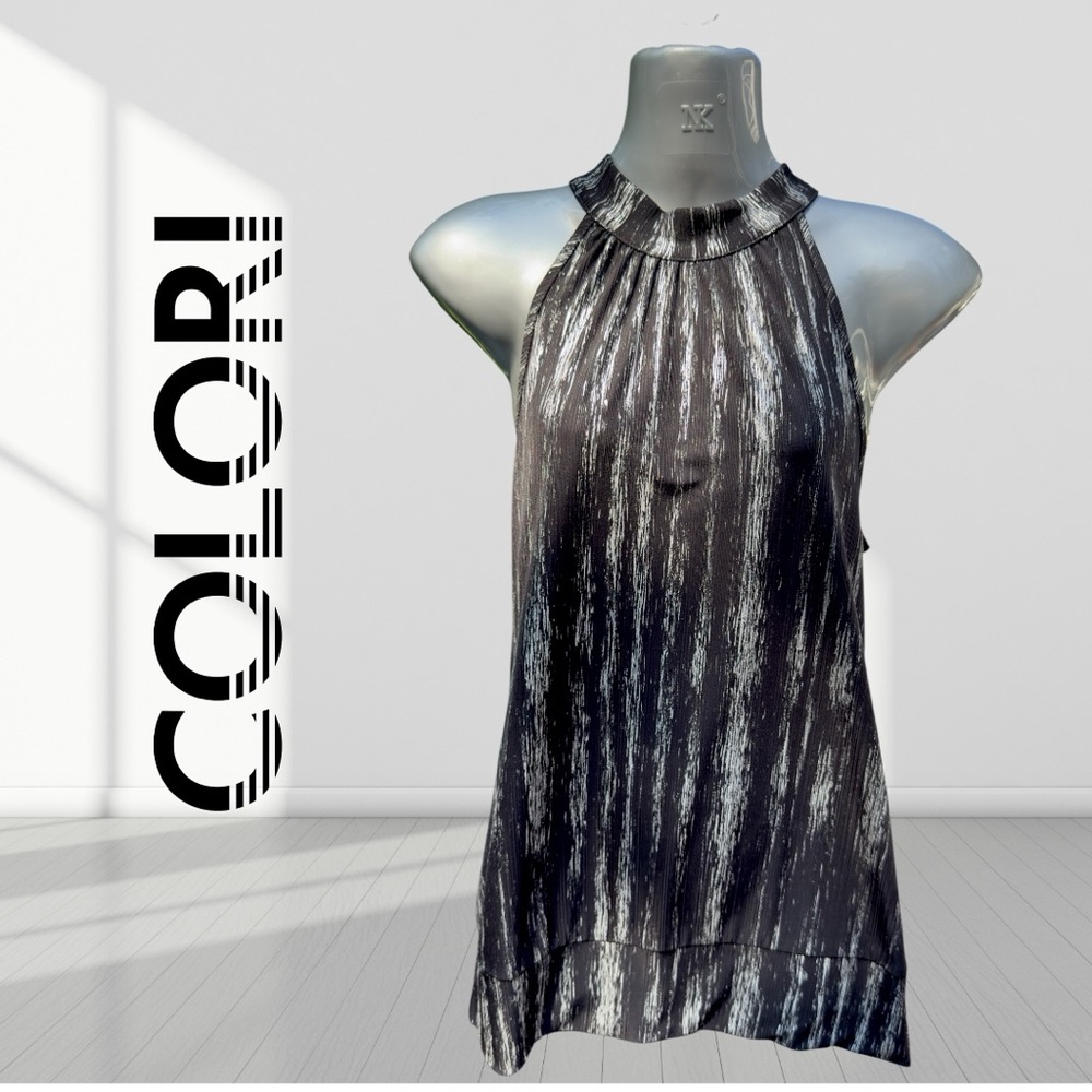 Colori Black and Gray Top size M